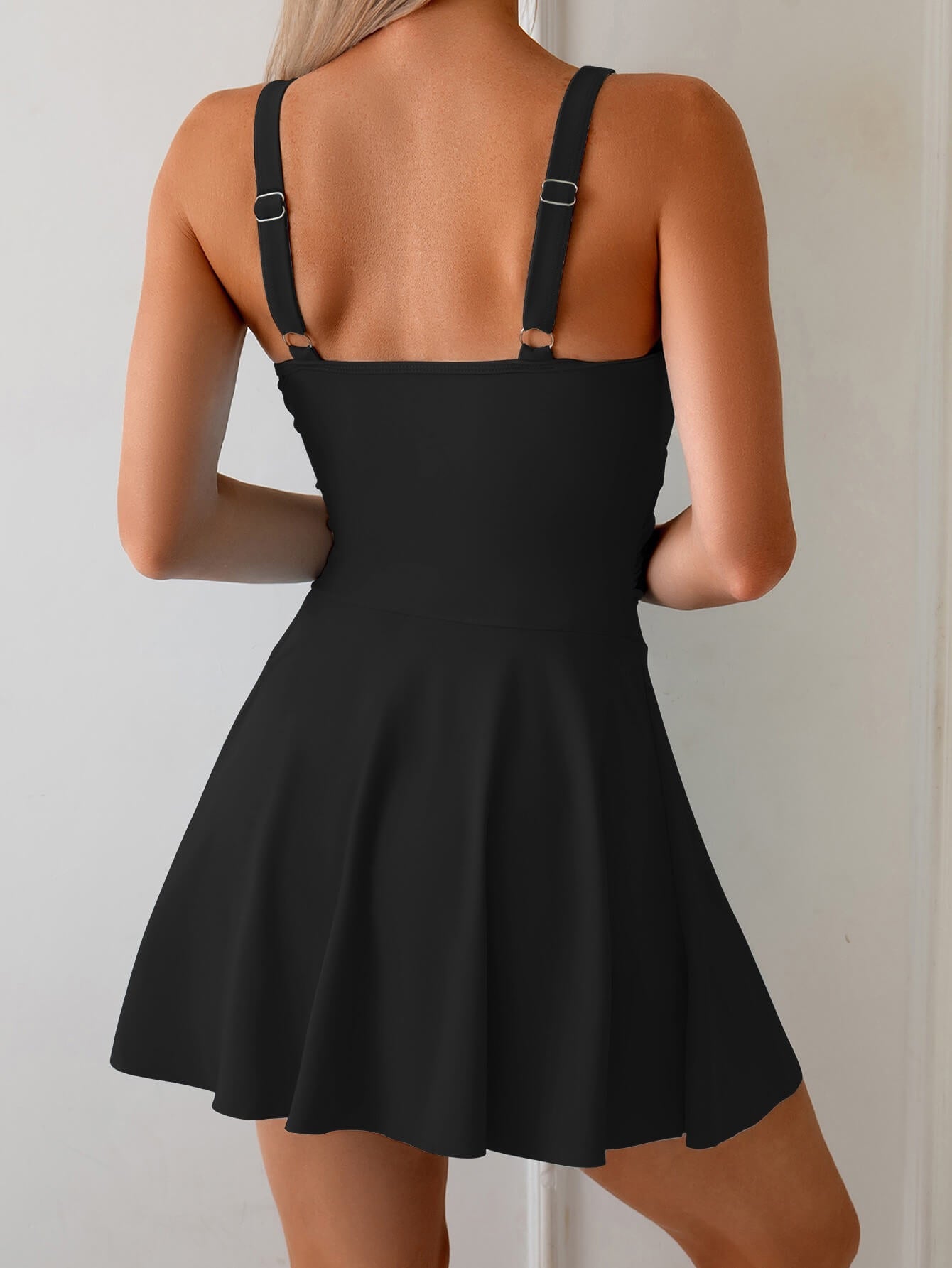 Tummy-Control Swim Dress One-Piece