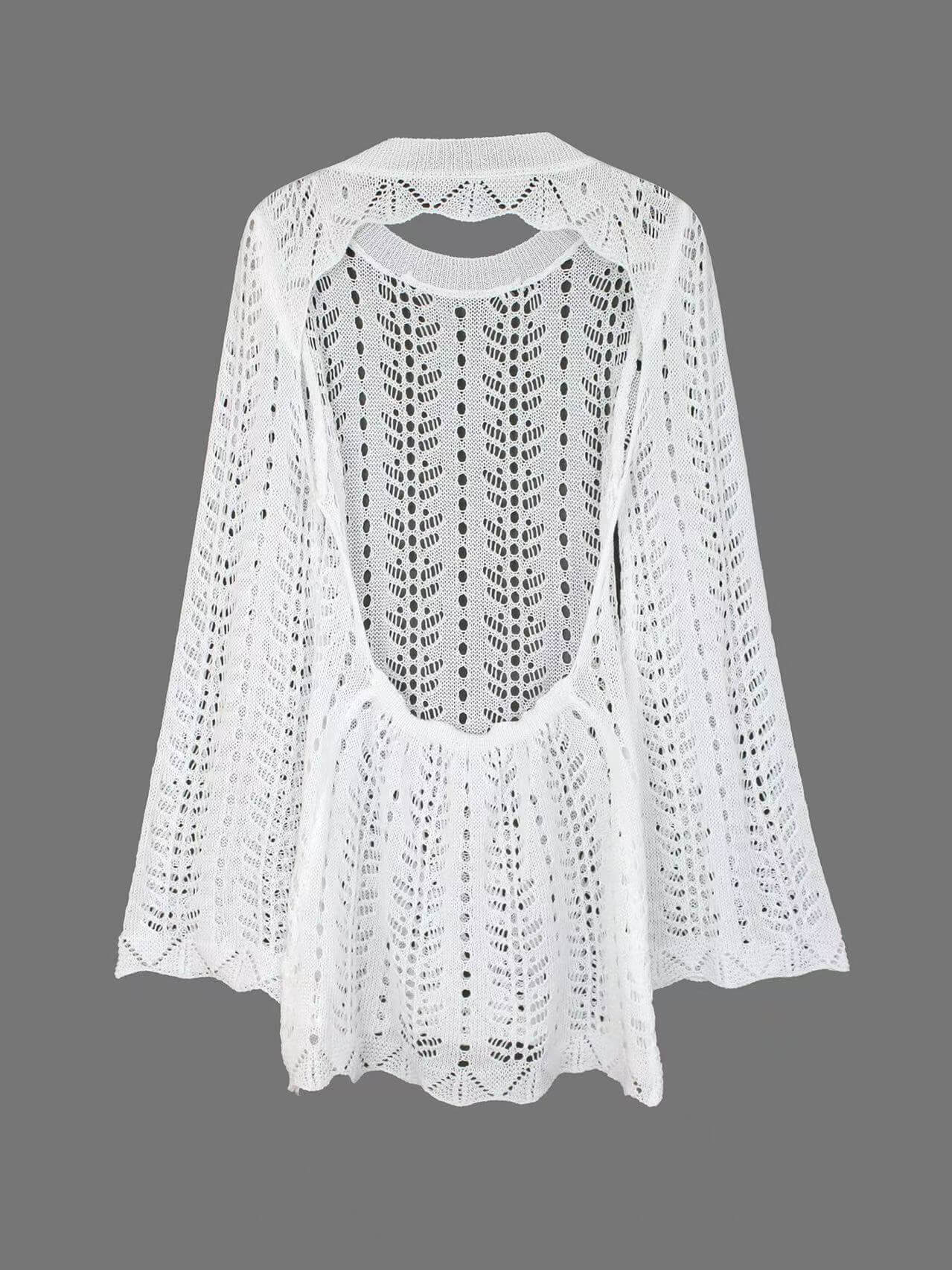 Crochet Knit Beach Cover-Up Dress