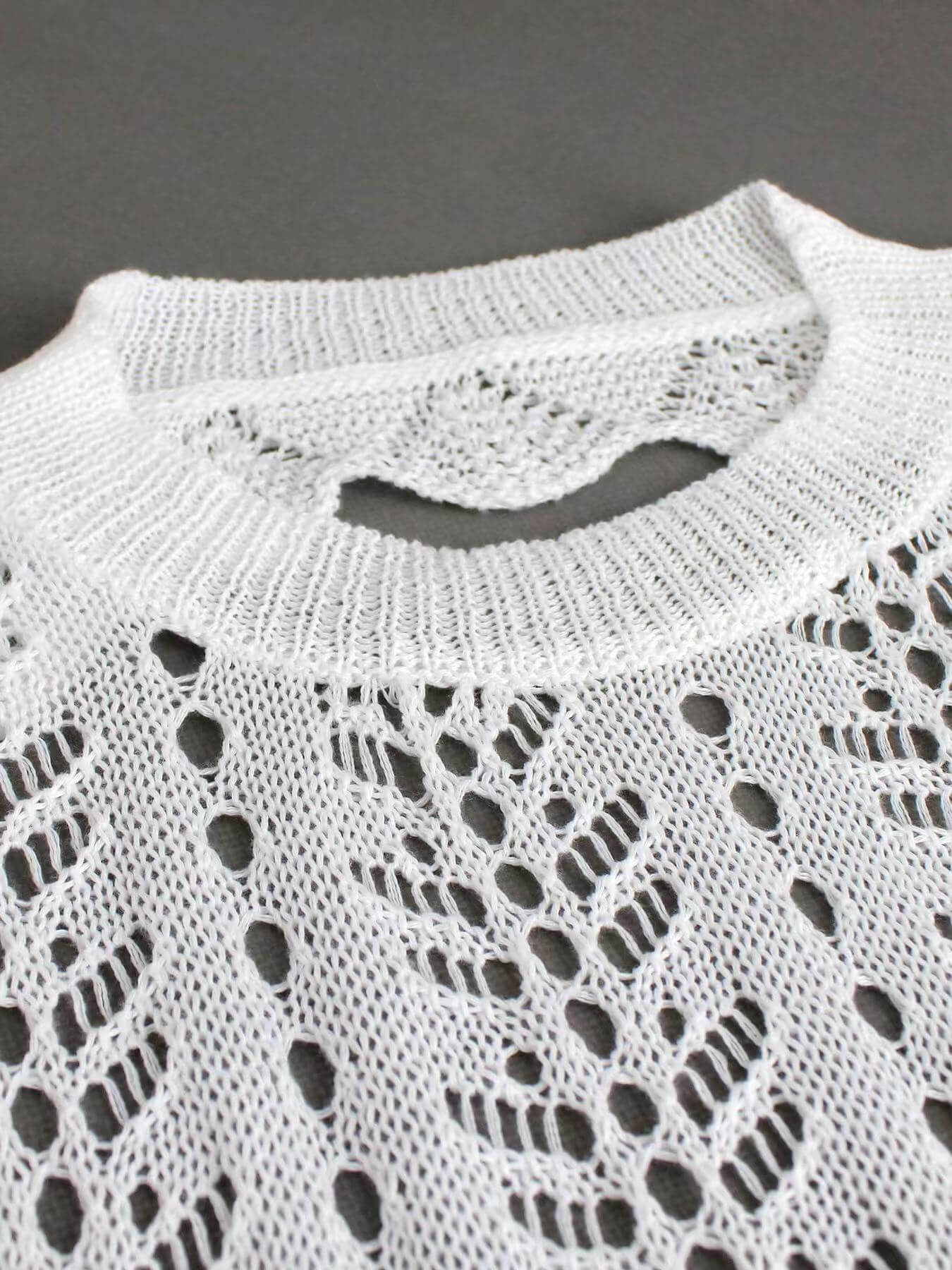 Crochet Knit Beach Cover-Up Dress